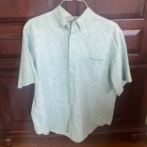 Vintage Turnbury Green Short Sleeve Buttondown